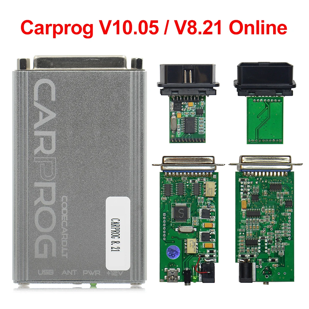 Carprog V8.21 инструмент для ремонта авто CARPROG V10.05 программист CarProg V10.93 радио, одометры, панели приборов, иммобилайзер 21 Полный Адаптеры