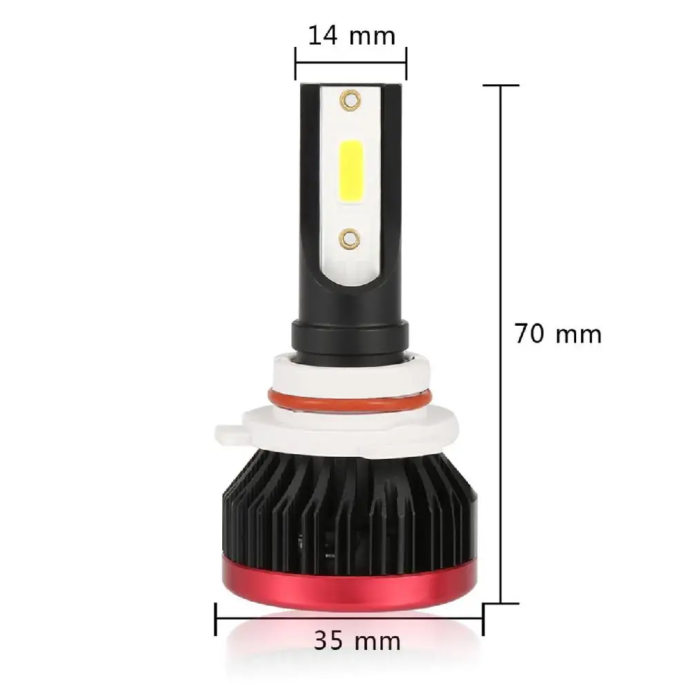 Oslamp моноблочные светодиодные чипы 9005/9006 светодиодный фары для автомобиля 72 Вт
