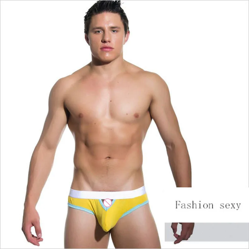 

2016 New Products Listed On The Open Sexy Pouch Men Briefs Pure Cotton Qualitative Men Briefs Brand Mens Underwear Briefs