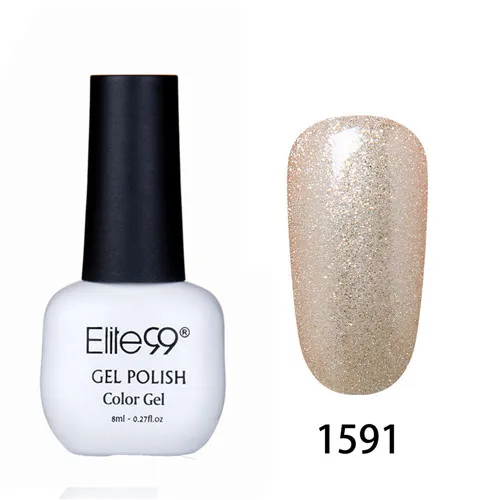 Elite99 8MLUV Гель-лак для ногтей Светодиодный лампа Гель-лак чистые цвета Полупостоянный Гель-лак для ногтей базовый топ - Цвет: 1591