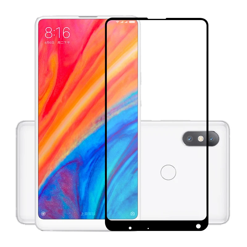 75 шт./лот 2.5D Премиум Закаленное стекло для Xiaomi MI Mix 2S полное покрытие Защитная