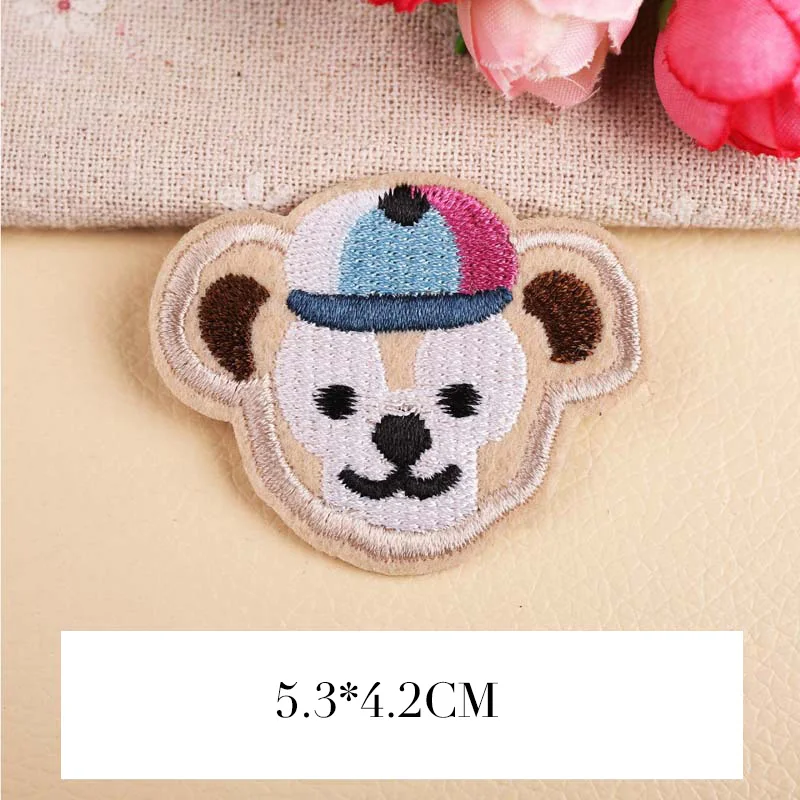PGY Мультяшные маленькие нашивки с животными милый медведь слон кролик вышивка