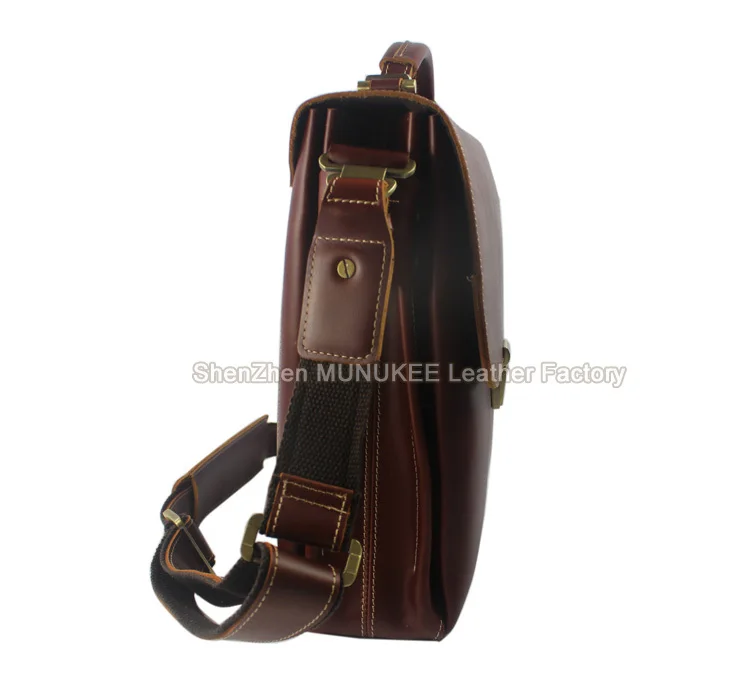 Luxury Genuine Leather Briefcase Men Business Bag Men Briefcase Leather male Office bag for iPad Shoulder bag tote Handbag M002