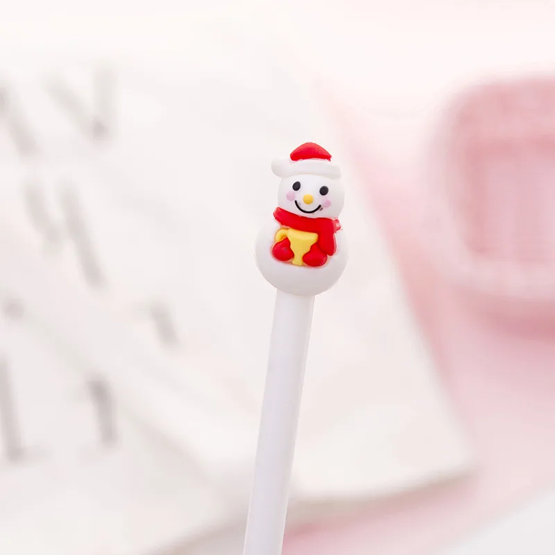 Christmas moose Pen 0.5mm gel pen New Strange Santa Claus cute Pens Stationery Gift Kawaii 23 Colors Office School Supplies