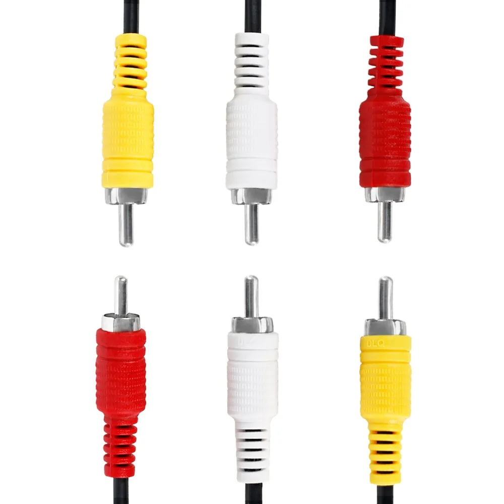 3RCA штекер к 3 RCA Композитный Аудио Видео AV кабель 3X Розничная и оптовая продажа 1 5