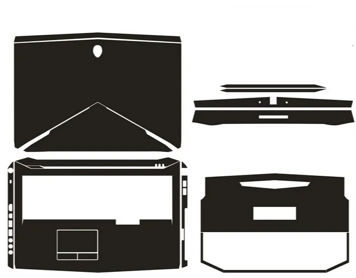 Специальные виниловые наклейки из углеродного волокна для кожи Alienware 17 M17X R5 ANW17 3