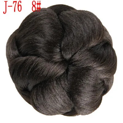 1PC 3 Colors Synthetic Chignons Updos Fake Hair Bun Women Beautiful Donut Roller Chignon Hairpiece Meatballs Style |