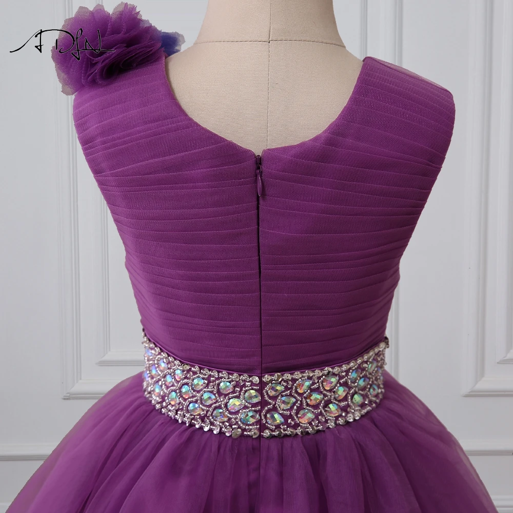 ADLN/фиолетовые платья с цветочным узором для девочек платье в пол трапециевидной