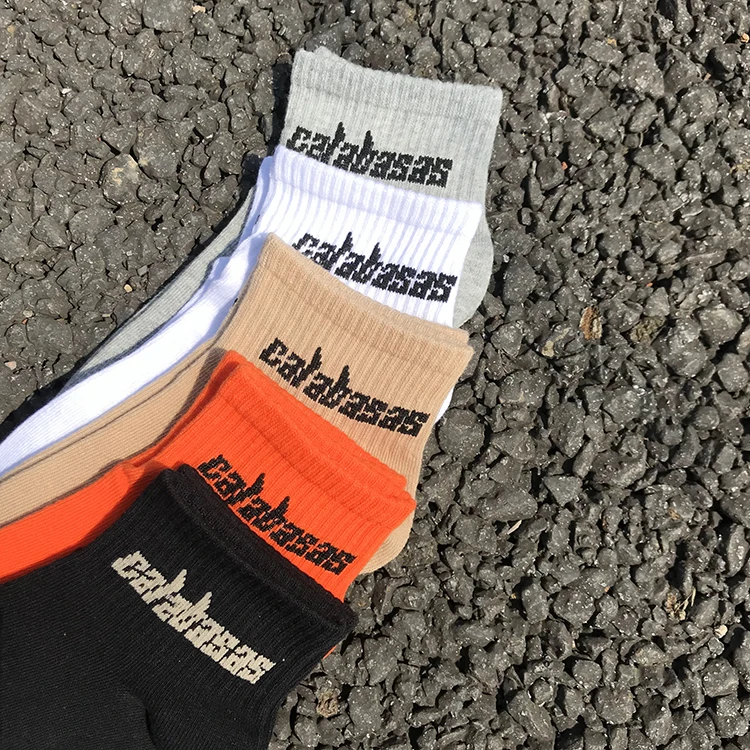 Модные носки 4 пары/коркор. мужские уличные европейские в стиле хип-хоп