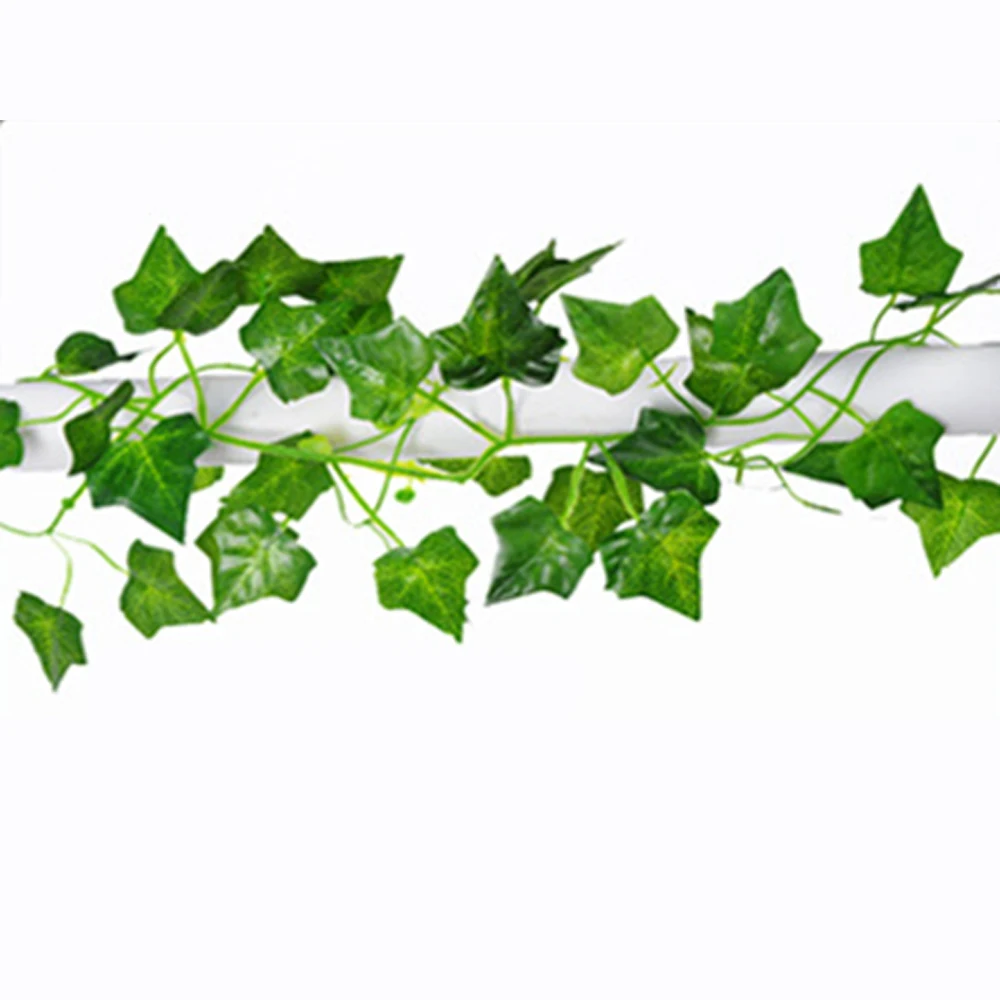 

Simulation green cane Virginia creeper Artificial Boston ivy Wedding House Decor 200cm Length Vine Creepers Gift party favor