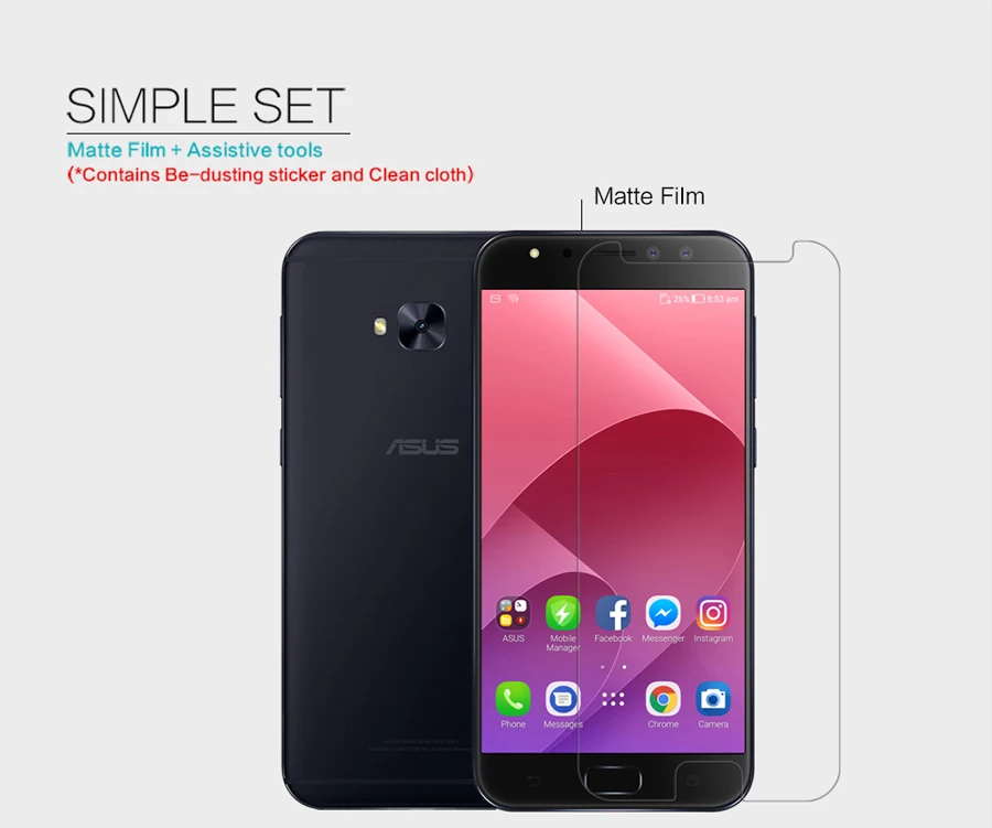 2 шт./лот для Asus Zenfone 4 Selfie Pro ZD552KL NILLKIN Супер прозрачная защитная пленка против