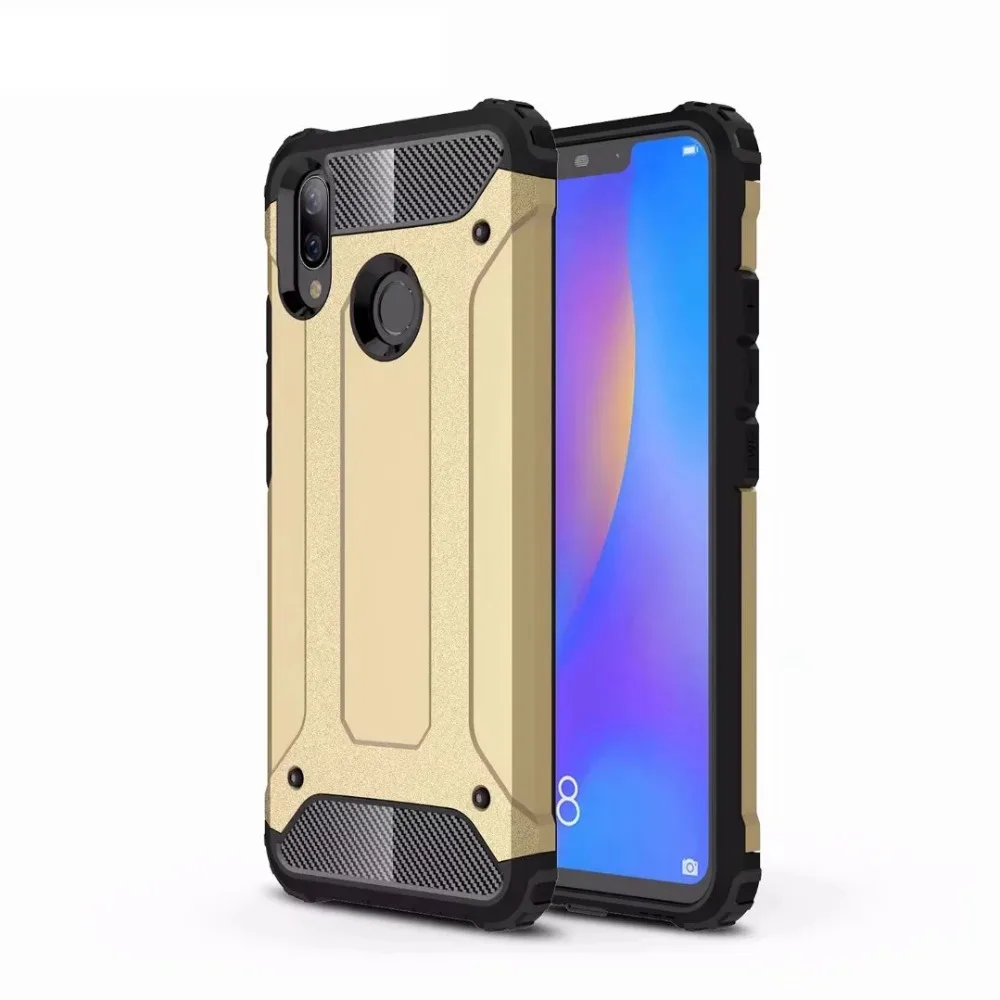Ironman Hybrid Case For Huawei Nova 3i/P smart+ Honor Note 10 Xiaomi Pocophone F1 Durable Hard PC+TPU Layer Armor 100PCS | Мобильные