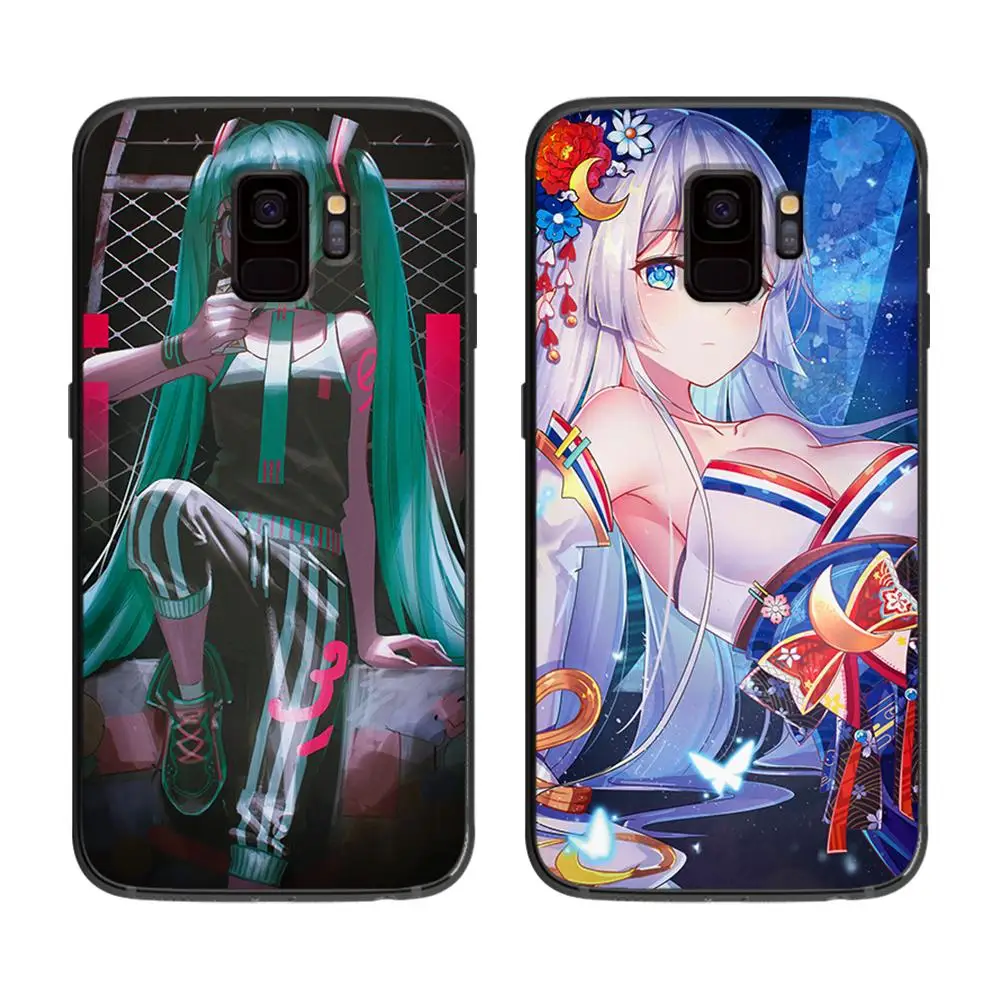 Japanese anime girl soft phone cover case for Samsung Galaxy S6 S7 S8 S9 S10e Plus Note 8 9 CASES | Мобильные телефоны и