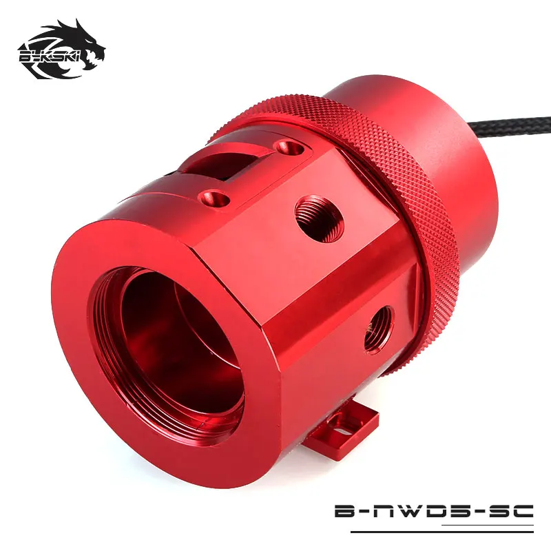 Bykski B-NWD5-SC Water Cooling Pump with Temperature Sensor Display D5 MCP655 1100L/1500 3.8M Red