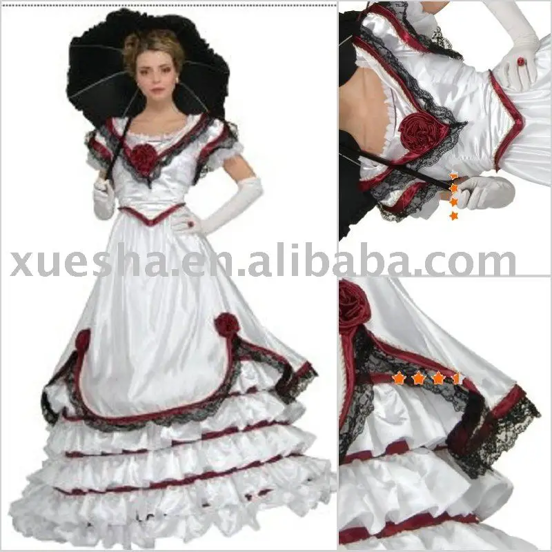 История @ Einzig Викторианский готический корсет гражданская война Южный Белль