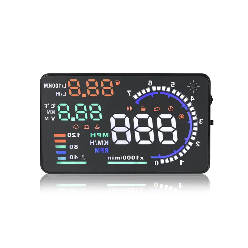 A8-OBD2-HUD gps Head Up дисплей автомобиля Спидометр лобовое стекло Speedo Projetor