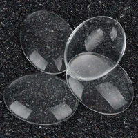 5pcslot 30x40mm good quality flat back transparent clear domed oval glass cabochon jewelry accessories for fashion diy jewelry