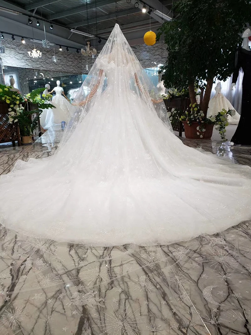 HTL274 Vestido de noiva 2020 модные платья для девочек на свадьбу с открытыми плечами 3D цветы