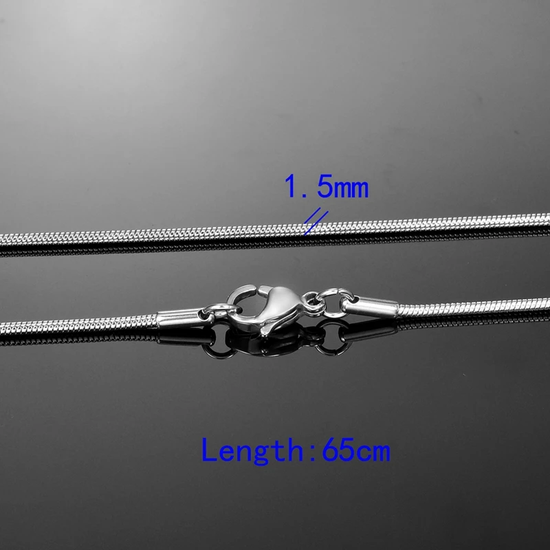 65cmx1.5mm FUNIQUE, новинка, ожерелье, ювелирное изделие, нержавеющая сталь, сетка, цепочки, ожерелье для Wo мужчин, s, серебряный тон, стимпанк, мужское ожерелье, ювелирное изделие, 45-70 см - Окраска металла: 65cmx1.5mm