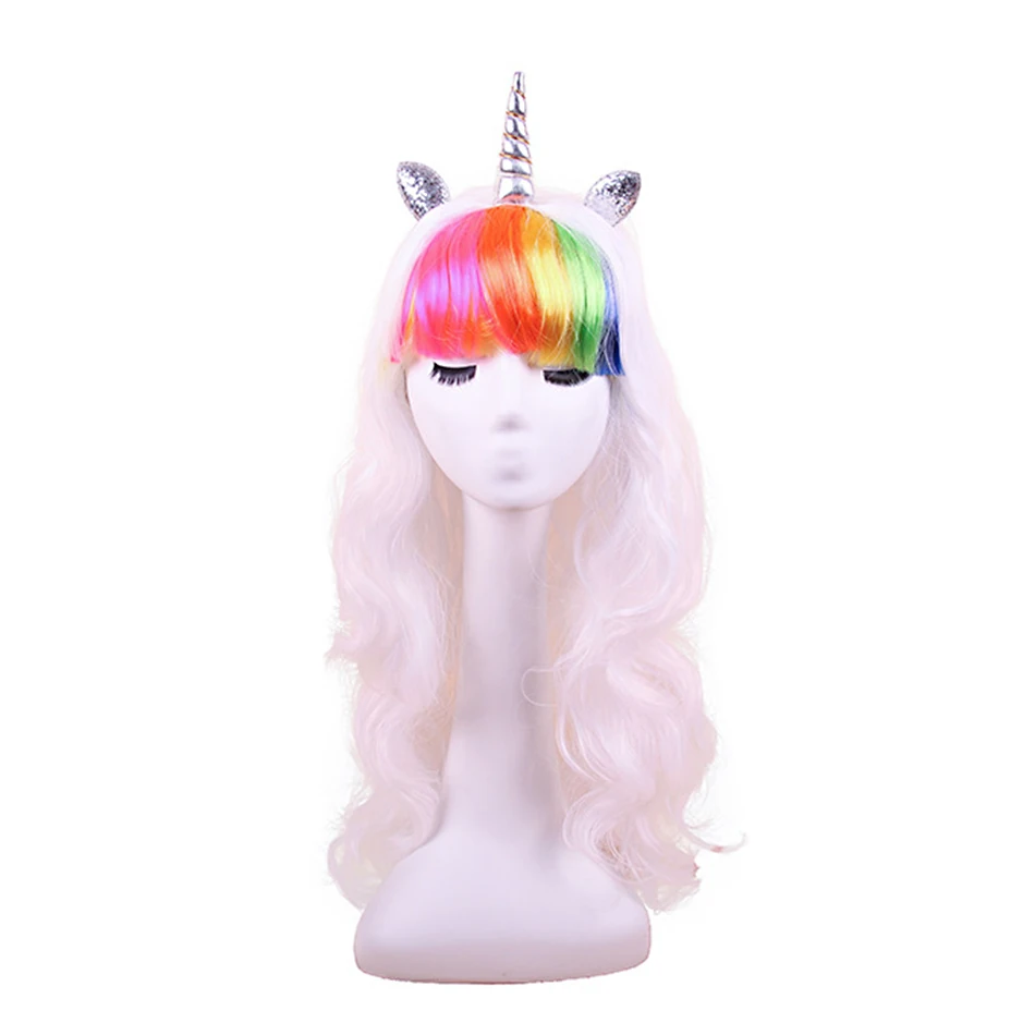 Unicorn Wig-D PaMaBa/костюм единорога для маленьких девочек; платье-пачка с длинными рукавами, цветочной аппликацией и рисунком пони; нарядные вечерние платья для девочек на день рождения - Цвет: Unicorn Wig-D