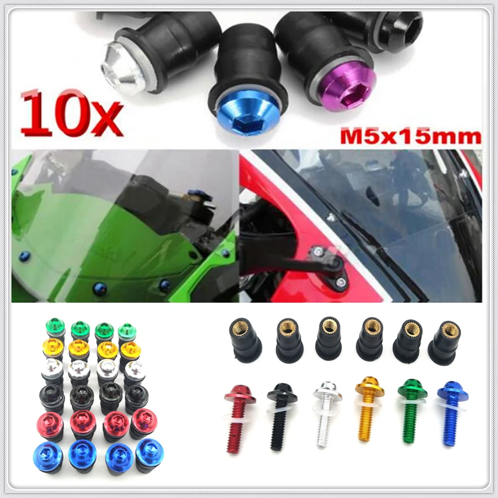 Крепежный винт на лобовое стекло мотоцикла для YAMAHA YZF 600R Thundercat R1 R6 R25 R3 FZ1 FAZER FZS