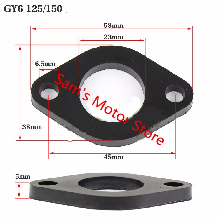Китайский двигатель GY6 125cc 150cc 152QMI 157QMJ впускной коллектор для мопеда квадроцикла
