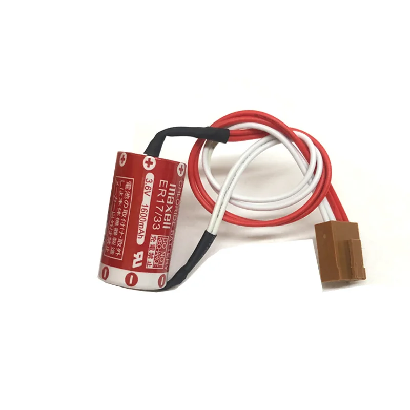 MAXELL ER17/33 3,6 V 1600mAh литиевая батарея батареи для ПЛК-устройств с для штепсельной вилки с четырьмя отверстиями(ER17/33