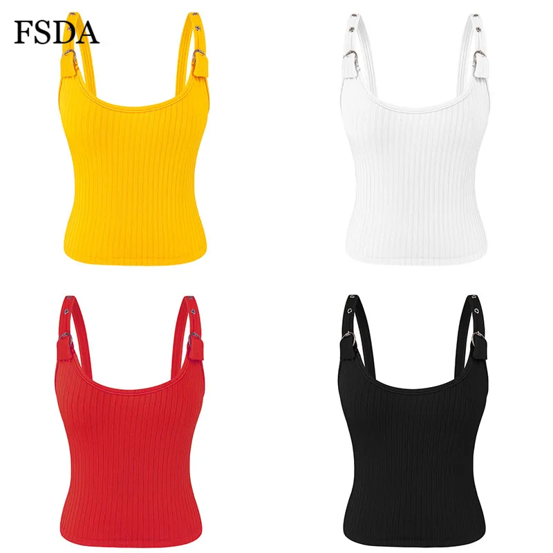 Кроп Топ женский с открытой спиной и круглым вырезом без рукавов|Топы| |