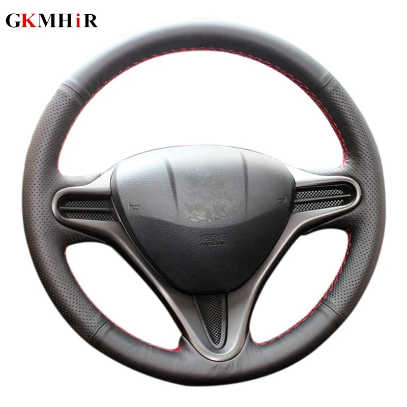 

Black Artificial Leather Steering Cover Black Car Steering Wheel Cover for Honda Civic Old Civic 2006-2011