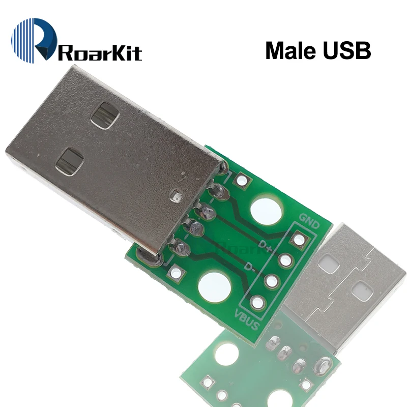 5 шт. USB коннектор папа/мини микро адаптер DIP 2 54 контактный разъем мама B Type C USB2.0 3 0