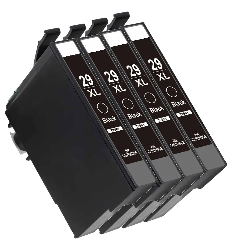 4pcs T2991 Black 4 шт. 29 29XL T2991XL для чернильных картриджей XP235 XP247 XP245 XP332 XP335 XP342 XP345 XP435 XP432 XP442 XP445 - Цвет: 4pcs T2991 Black