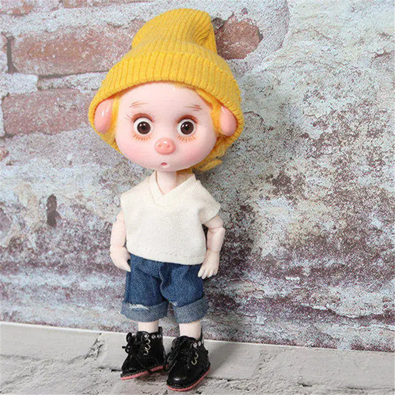 b Dream Fairy 1/12 BJD кукла 26 шарнирное тело 14 см DODO милая детская Подарочная коробка набор игрушек подарок ob11 - Цвет: b
