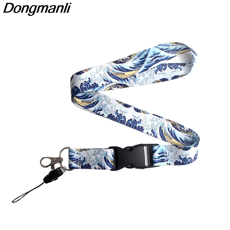 P3853 Dongmanli модный канагава брелок шнурки значок ID шнурки/мобильный телефон