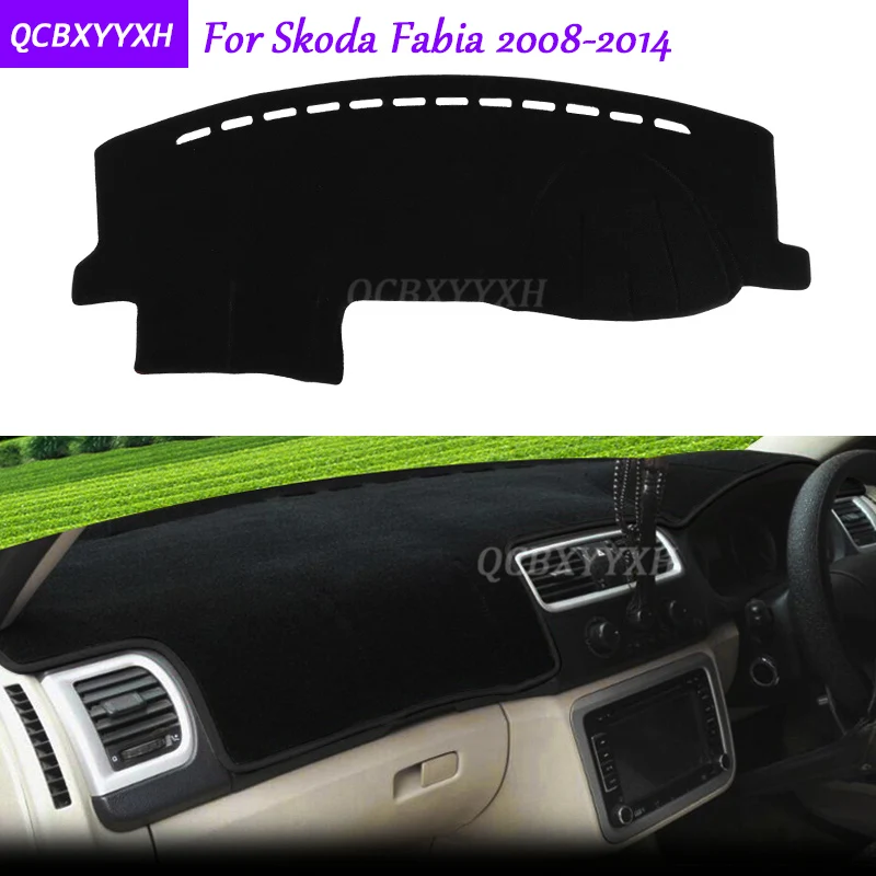 Коврик для приборной панели Skoda Fabia 2008 2014 защитный коврик интерьера Photophobism
