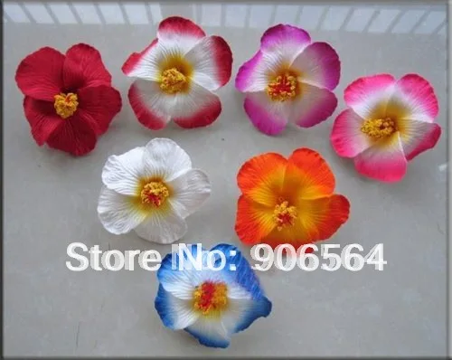

7Cm Multiple Colors Fabric Hawaiian Plumeria Flower Frangipani Floral Hairpins Floral DIY Hair Accessories Millinery Material