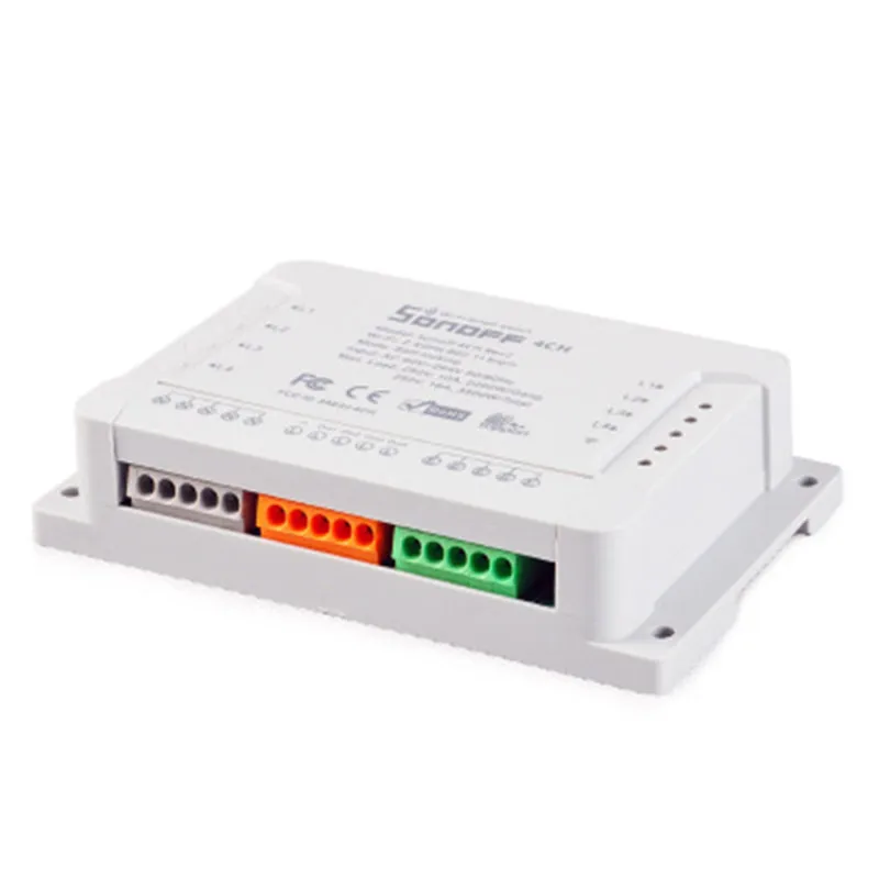 Sonoff 4ch R2 смарт переключатель 4 канала без 433 МГц 2 4G Wifi Пульт дистанционного
