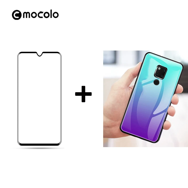 Mocolo 3D стекло для huawei mate 20 Pro стеклянная пленка Полный экран протектор для huawei mate 20 облегченное закаленное стекло градиентный чехол