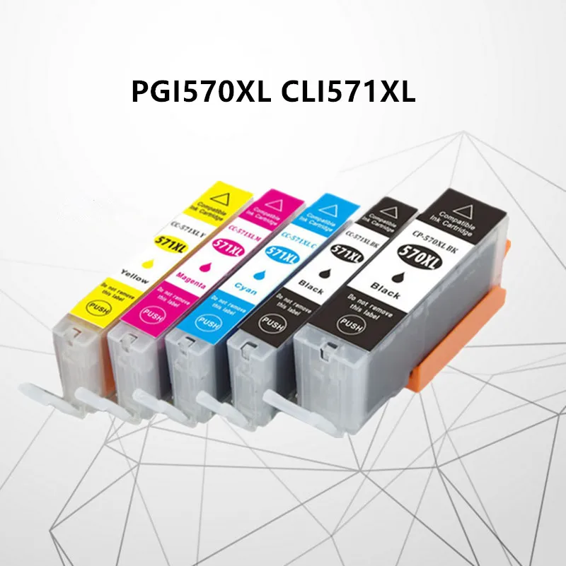 Для Canon PGI570 CLI571 XL чернильные картриджи PIXMA MG5750 MG5751 MG5752 MG5753 MG6850 MG7750 MG6853 MG7753 pgi570xl pgi 570|