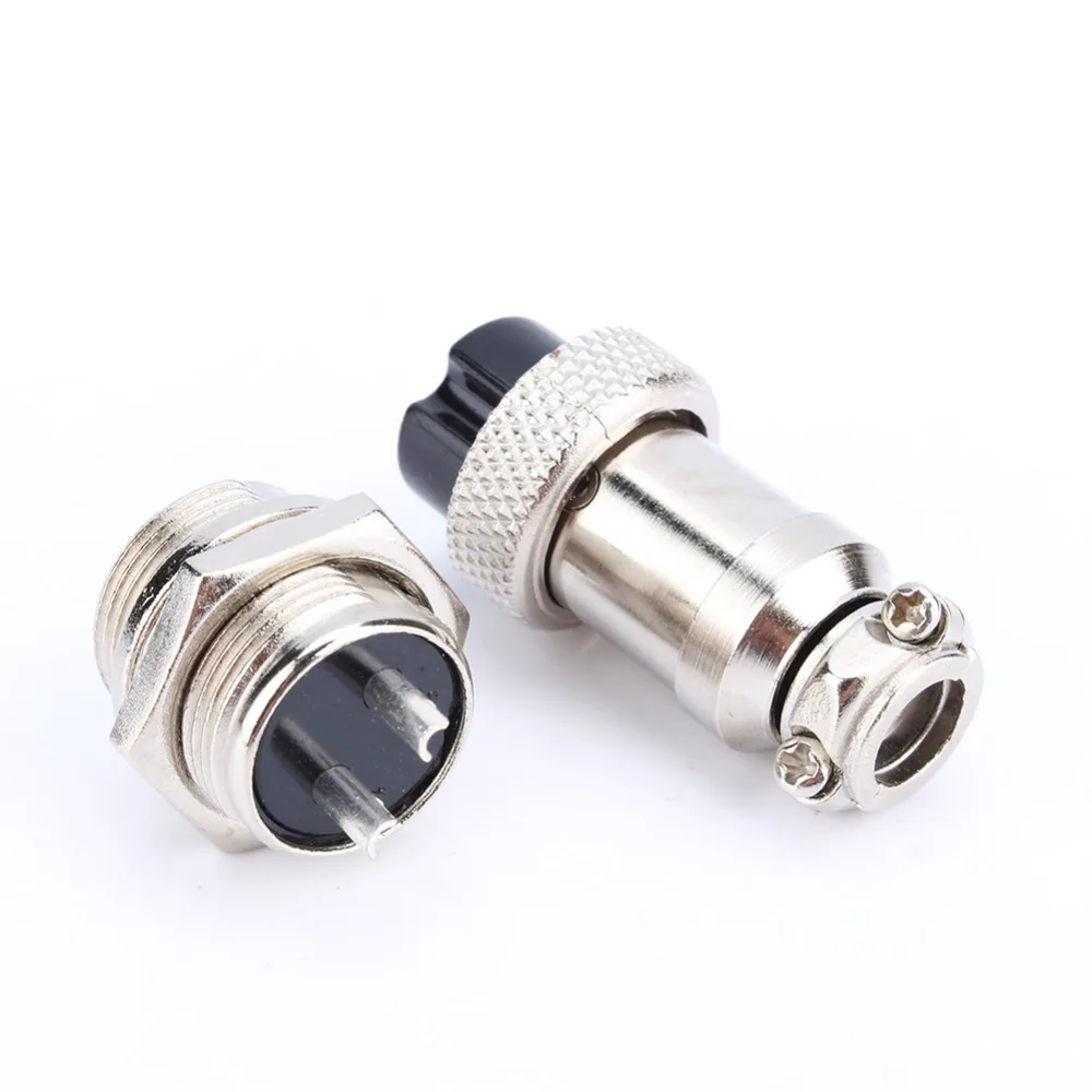 M16 16 мм 2 контактный винтовой тип Электрический авиационный разъем|connector header|connector