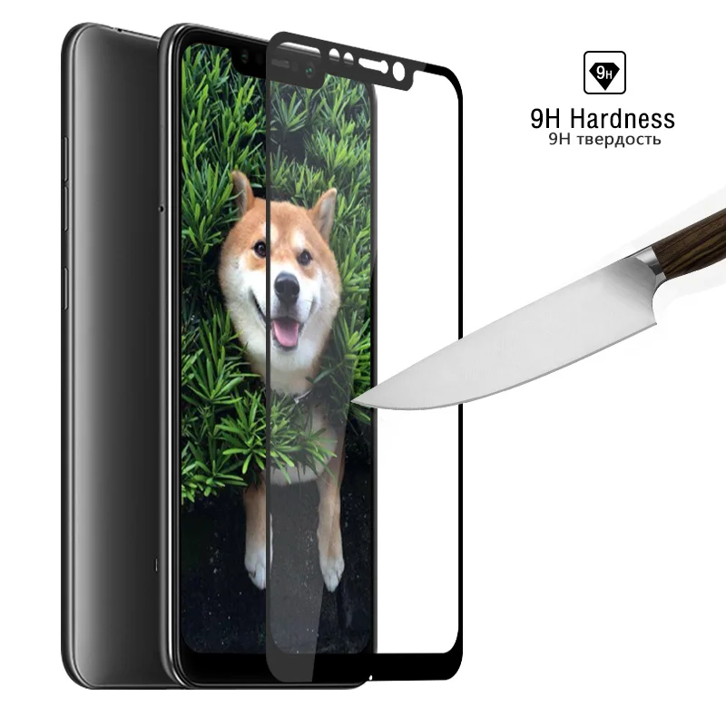 Взрывозащищенная закаленная Стекло для Xiaomi Pocophone F1 жесткая защита пленка полный