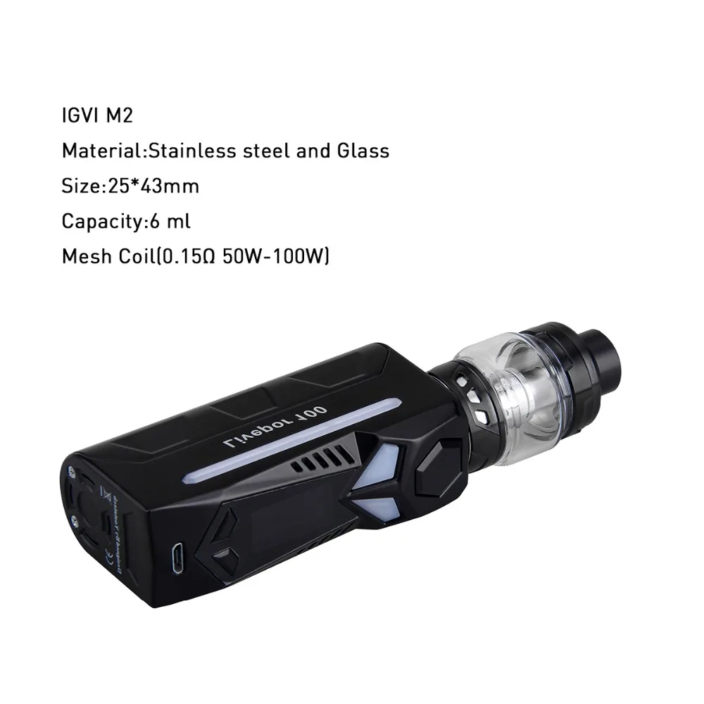 Yosta Livepor 100 коробка комплект Singel 21700/20700/18650 батарея мощность Ti Ni200 SS316 BYPASS 0 01 s