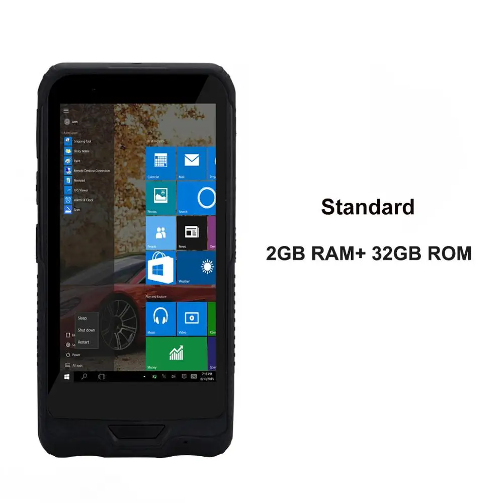 Standard (2G 32G) Все в одном Windows PDA 5,98 дюймов сенсорный экран Bluetooth Wifi 3g сканер штрих-кода NFC считыватель Intel cherrytrail Z8350 - Цвет: Standard (2G 32G)