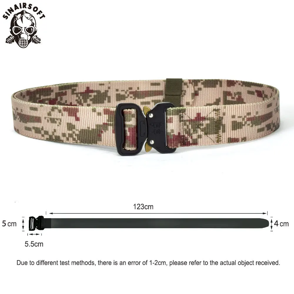 Ремень для охоты SINAIRSOFT военный тактический ремень из нейлона с металлической