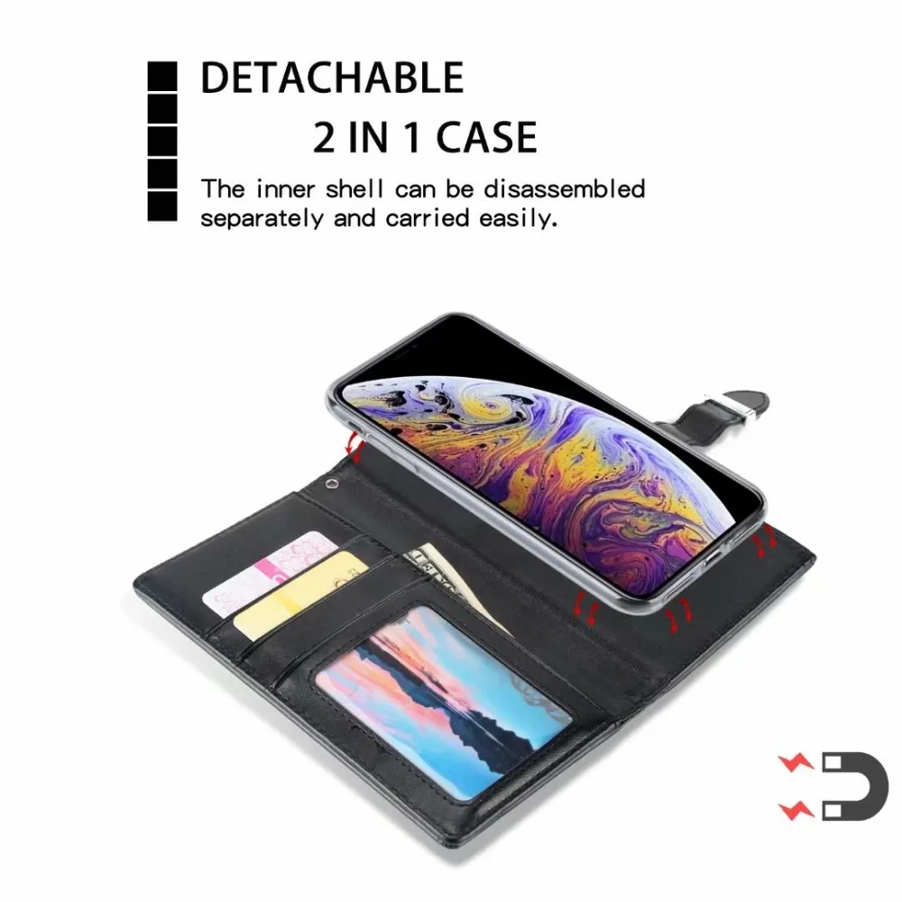 XINGDUO For iphone XS PU leather Business man women coque 7 plus/8 Plus/6S/6S Plus/XR/XS MAX/X card Smooth the purse | Мобильные