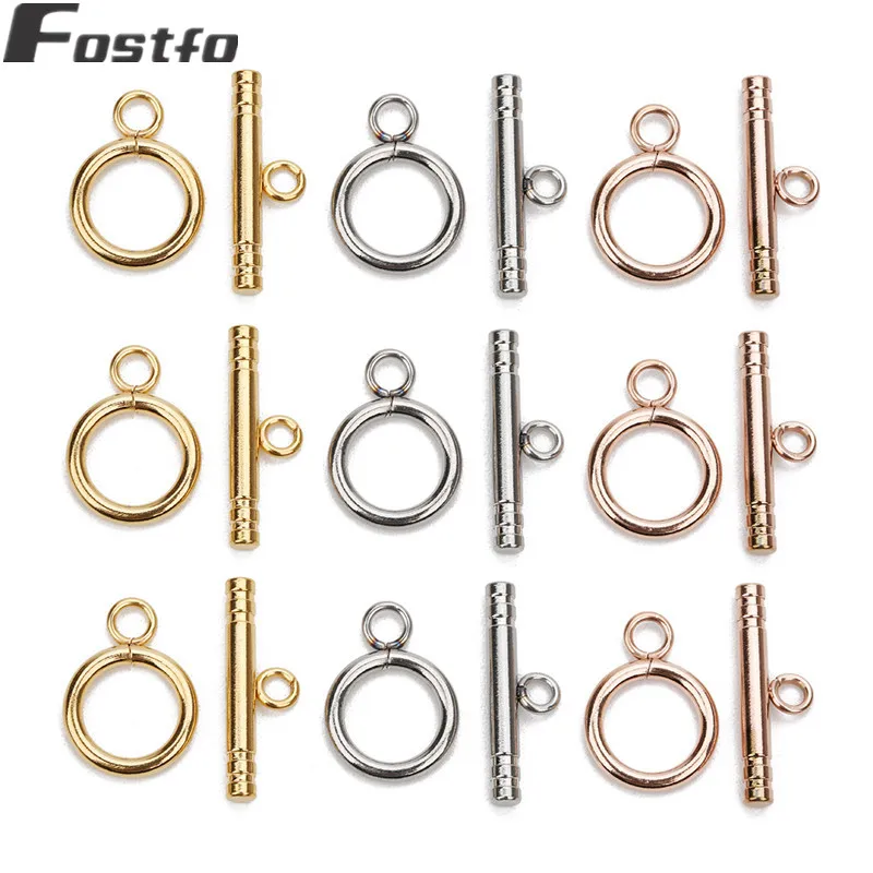 4 компл./лот из нержавеющей стали/золота/розового золота коннекторы стали