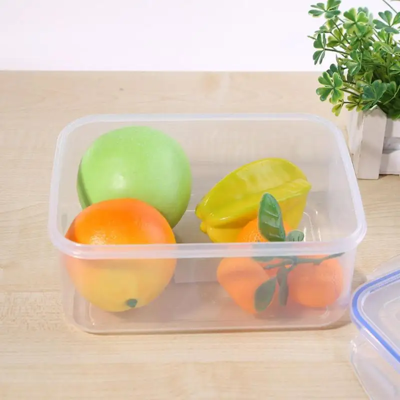 Контейнер для хранения продуктов Bento, фруктов, овощей, свежего хранения, герметичный, для микроволновки, квадратный, для пикника, прозрачный, Ланч-бокс, Кухонный Контейнер