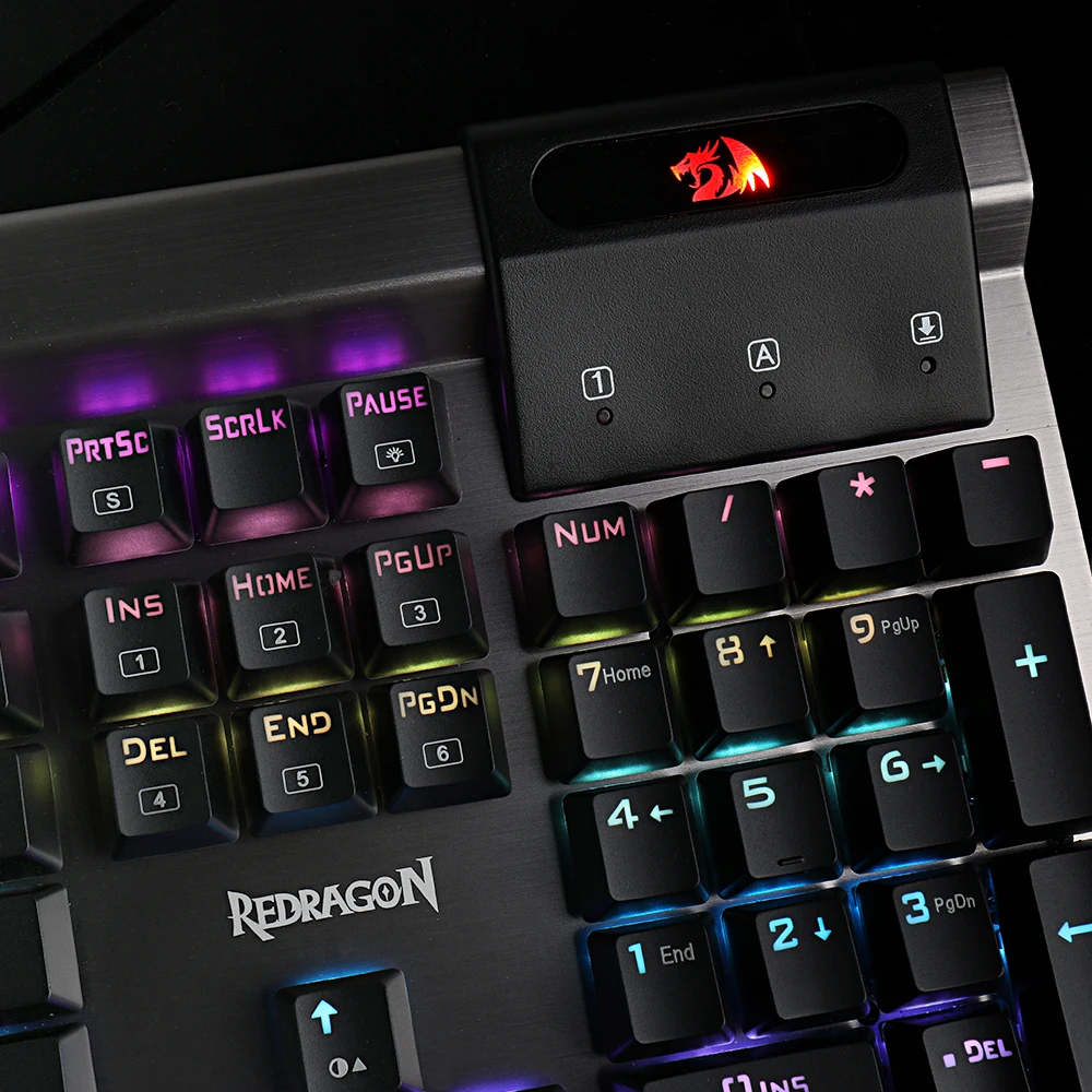 Redragon K563 SURYA RGB светодиодный механическая клавиатура с подсветкой 104 клавиши анти