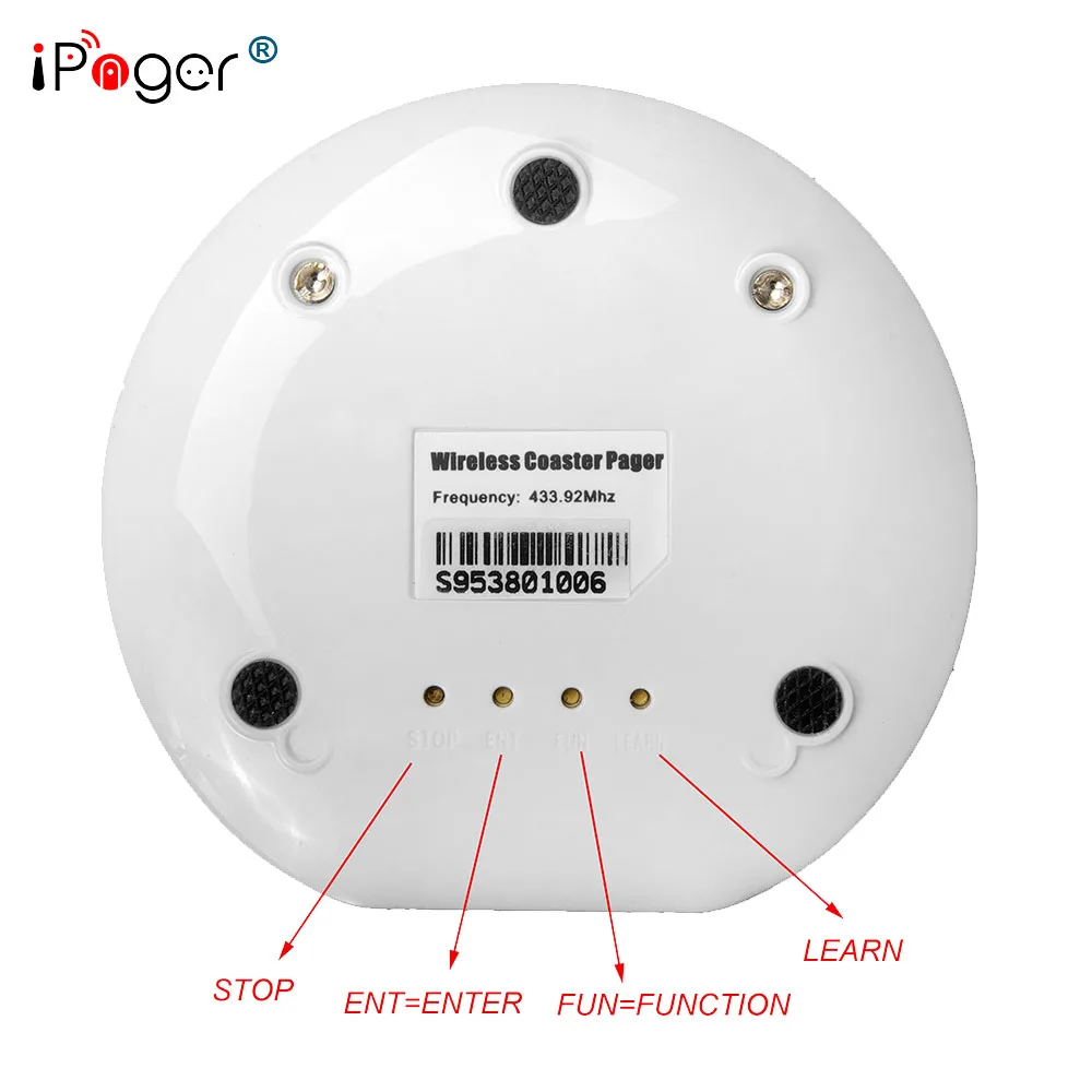 Простая установка модный гость беспроводной буквенно-цифровой пейджер |