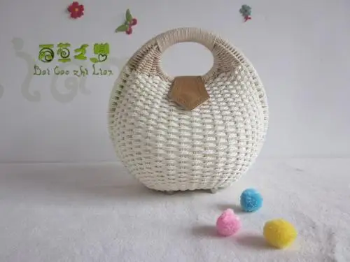 Плетеная пляжная сумочка из ротанга 2019 Женская Ручная сумка мужская сумки через