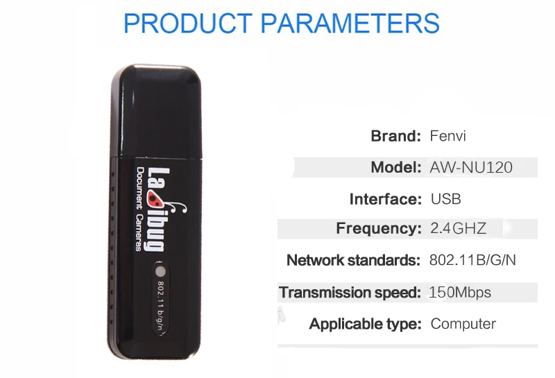 2,4 ГГц USB беспроводной Wifi адаптер 150 Мбит/с 802.11b/g/n USB ethernet адаптер Сетевая карта Wi-Fi приемник RTL8191SU Windows для ПК
